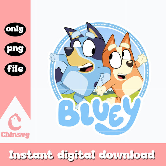 Bluey and bingo png, bluey png, cartoon png