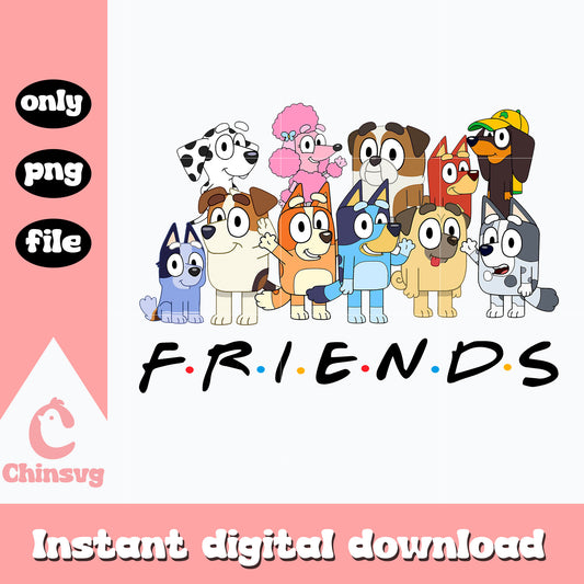 Bluey and friends png, bluey's friends png, cartoon png