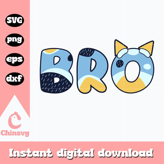 Bluey bro character svg, bluey character svg, cartoon svg