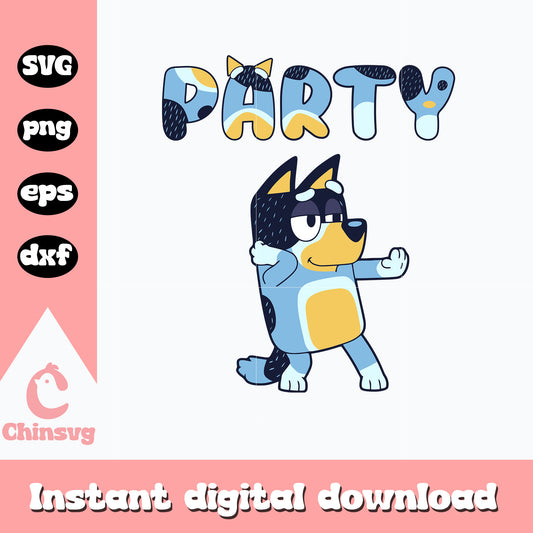 Bluey dad character party svg, bluey dad svg, cartoon svg