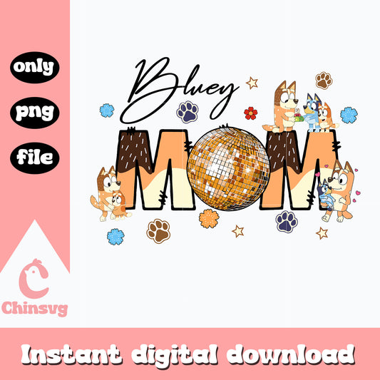  Bluey mom disco ball png, bluey's mom png, cartoon png