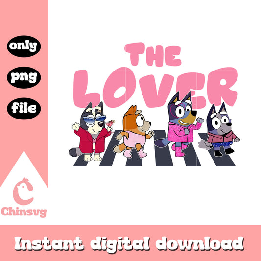 Bluey and friends the lover png, albums Taylor Swift png