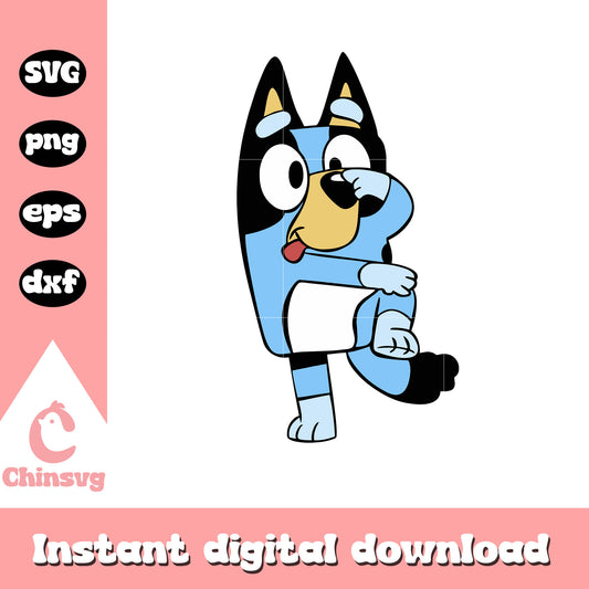 Bluey dog funny svg, bluey cartoon cast svg, cartoon svg