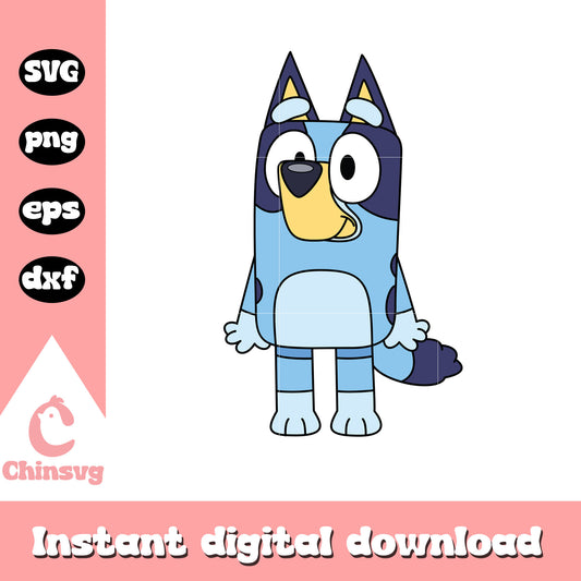 Bluey heller character svg, bluey cute dog svg, bluey dog svg