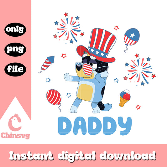 Bob dog daddy happy 4th of july png, bob disney dog png