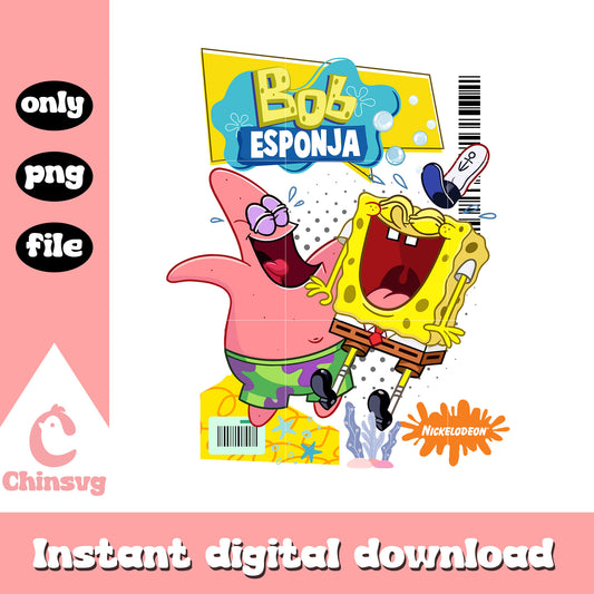 Bob esponja spongebob and patrick star design png, spongebob png