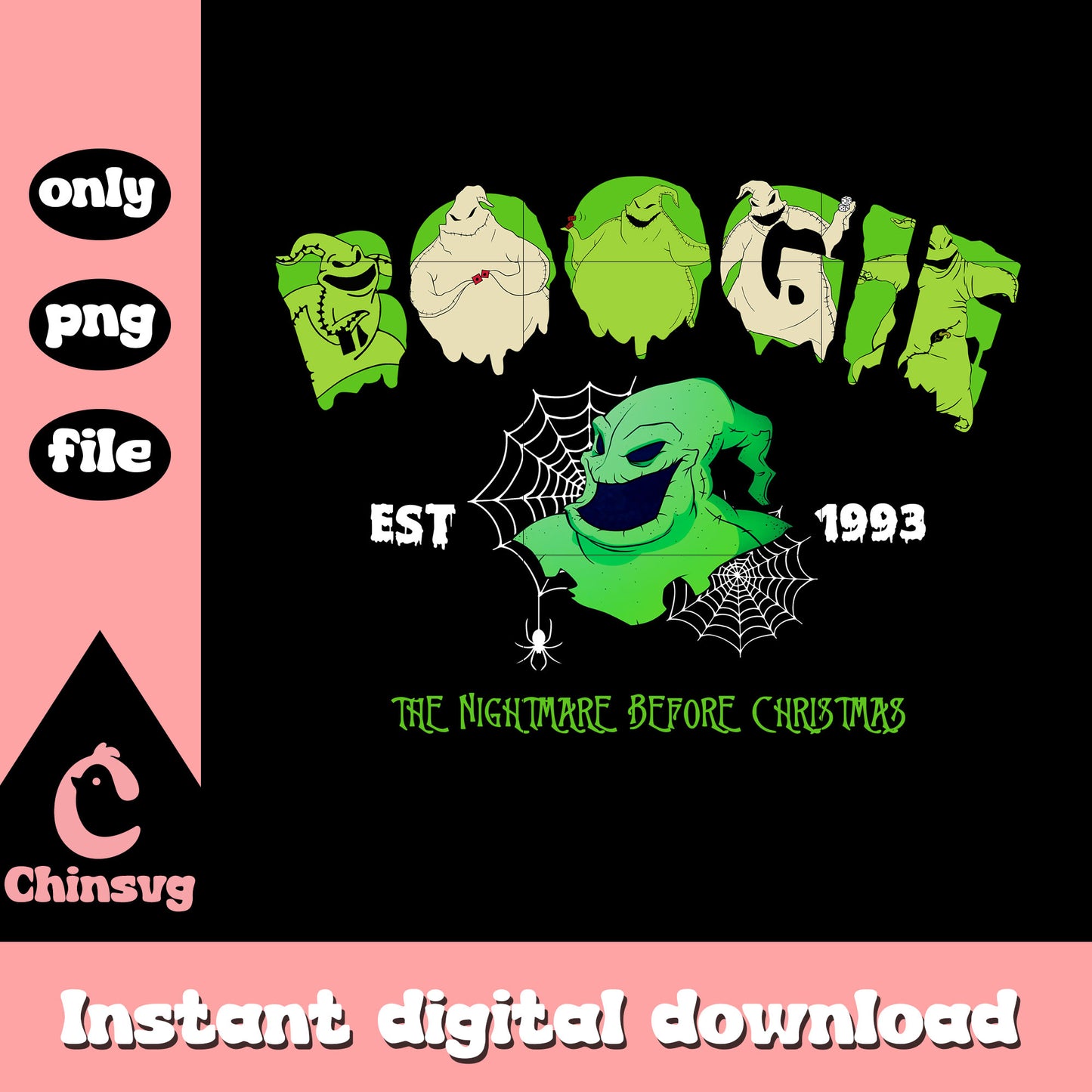 Boogie est 1993 nightmare before christmas art png, oogie boogie png