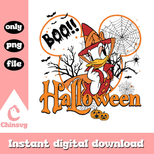 Boo halloween mickey ear daisy clipart png, disney daisy png
