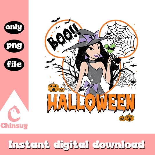 Boo halloween mickey ear mulan vibes png, mulan disney png