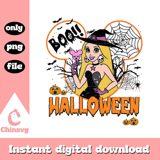 Boo halloween mickey ear repunzel png, disney repunzel png