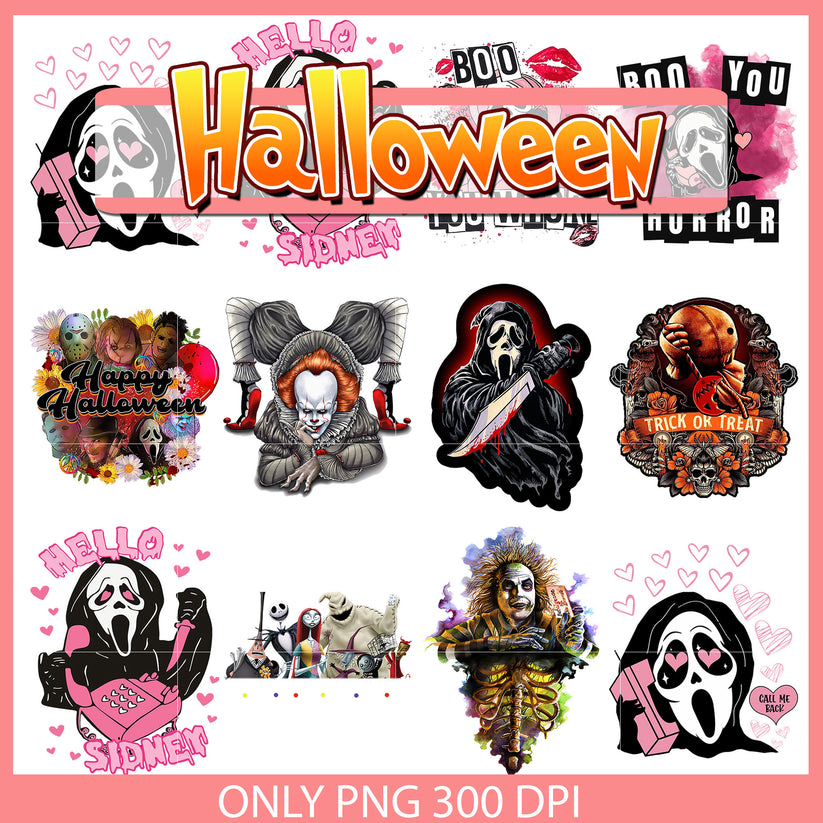 Boo you horror ghostface design bundle png, ghost faces png – Chinsvg