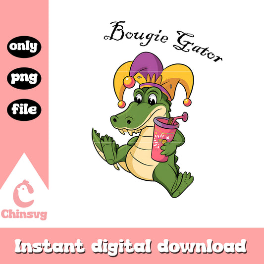 Bougie gator mardi gras hat png, mardi gras png, Bougie gator png