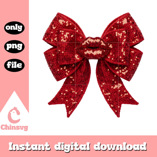 Bow lips valentine crochet png, valentines day lips​ png