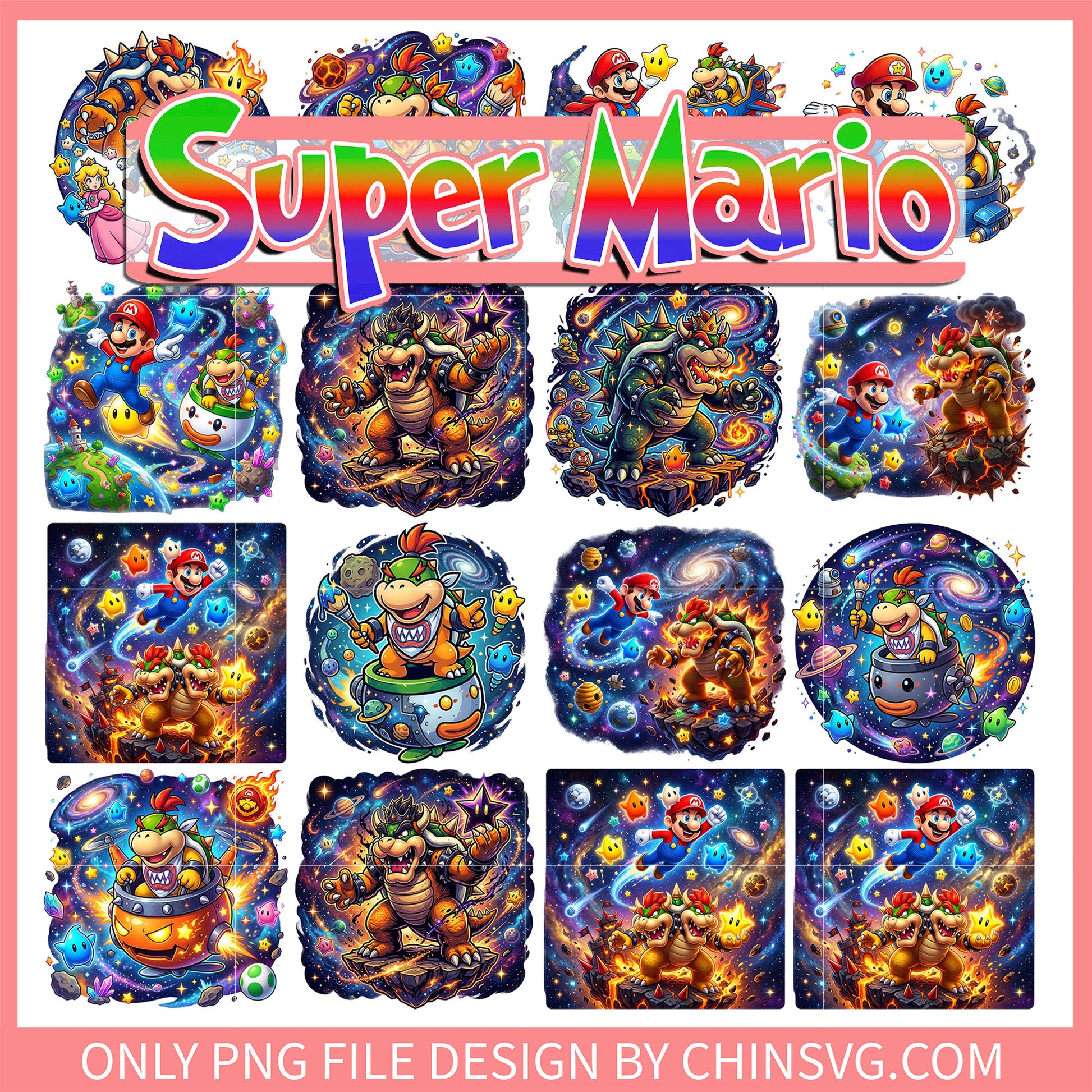 Bowser monster galaxy bundle png