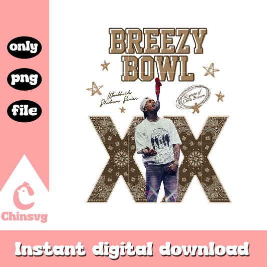 Breezy bowl xx png, chris brown png, breezy bowl xx 2025 png