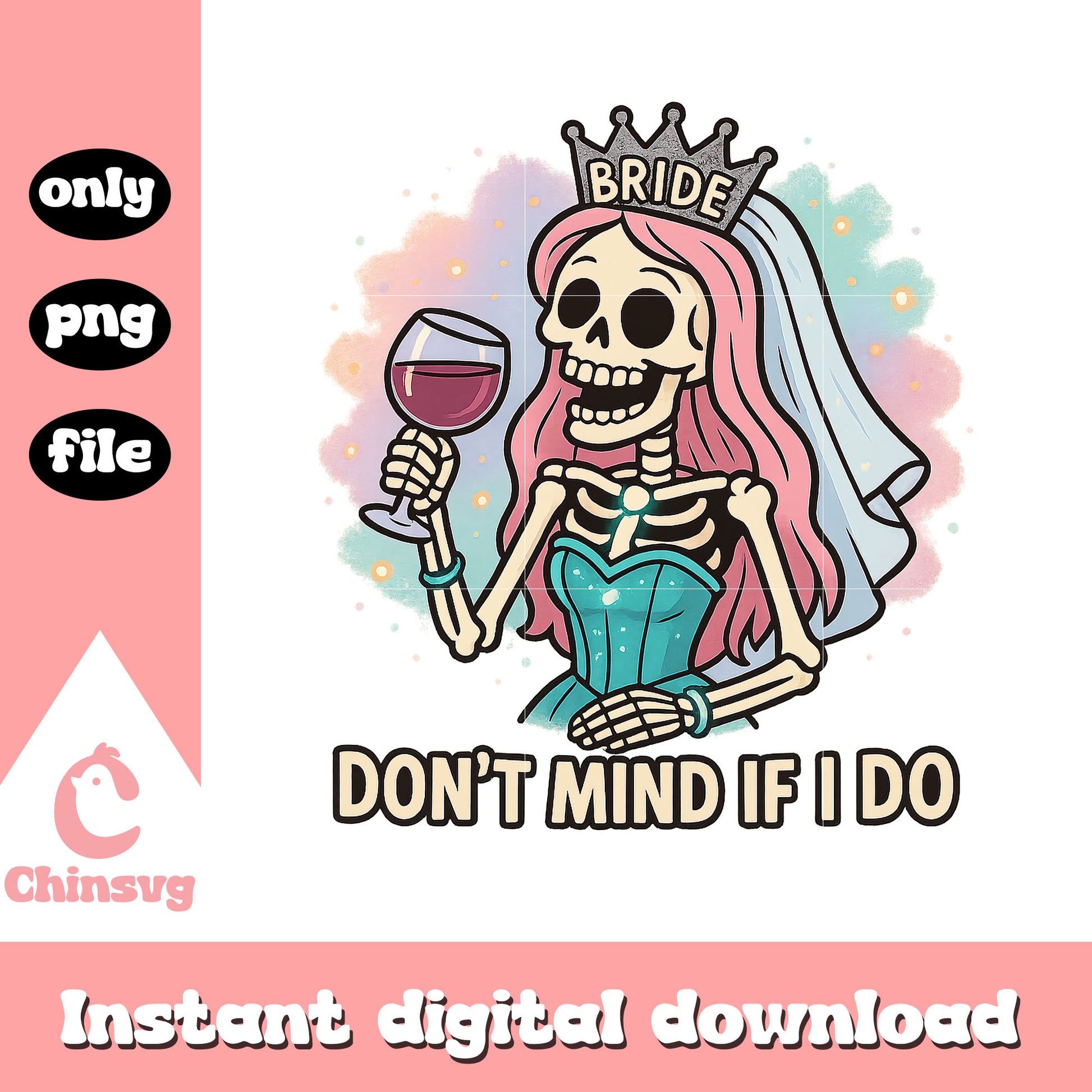 Bride don't mind if i do design png, halloween holiday png
