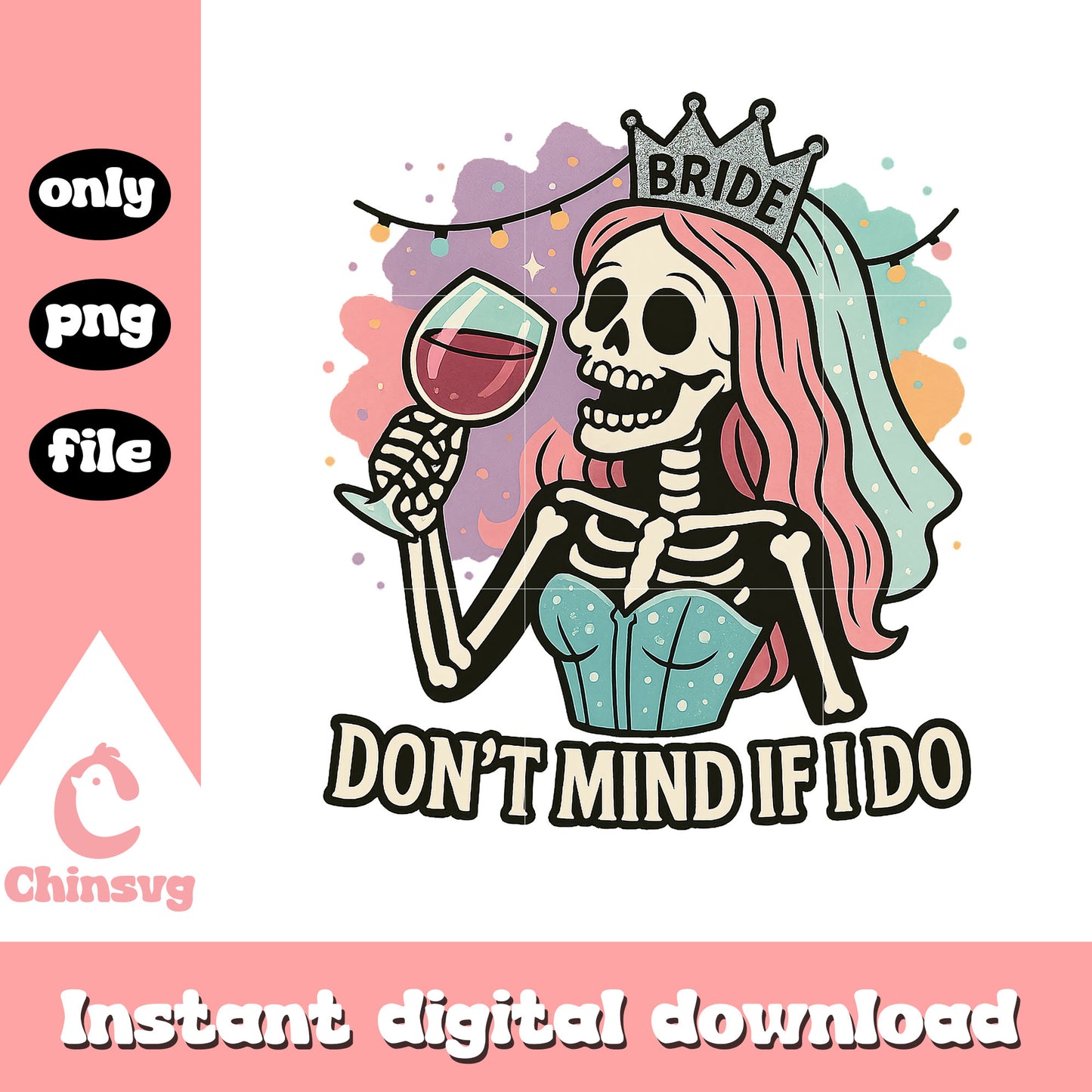 Bride skeleton don't mind if i do png, halloween skeleton png