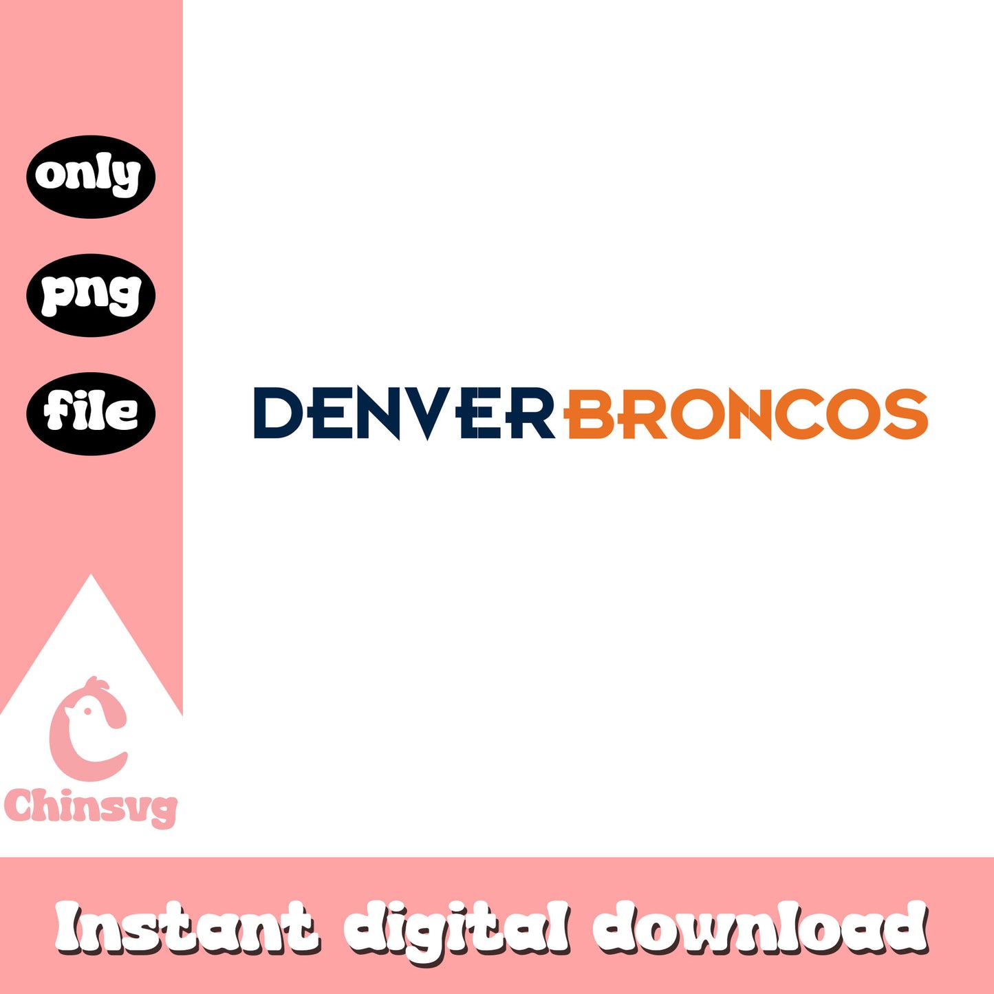 Broncos american football name font design svg, cool denver broncos logo svg