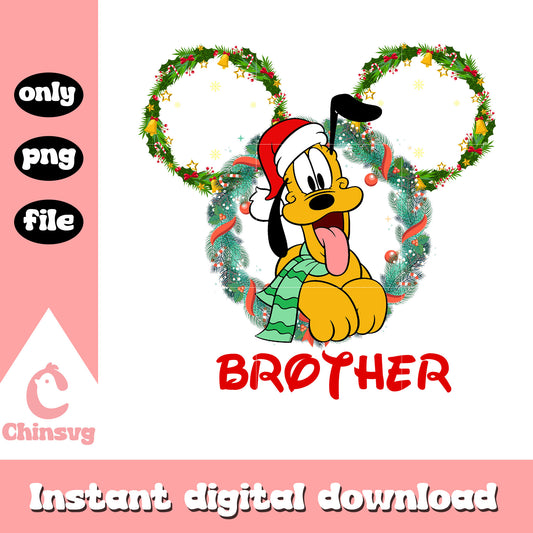 Brother pluto mickey wearth png, disney pluto png