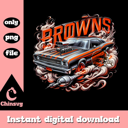 Browns nfl car design png, Cleveland Browns team png