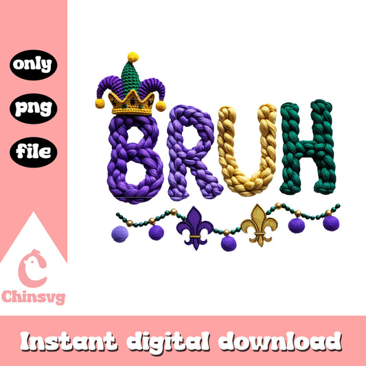 Bruh design mardi gras png, mardi gras new orleans png