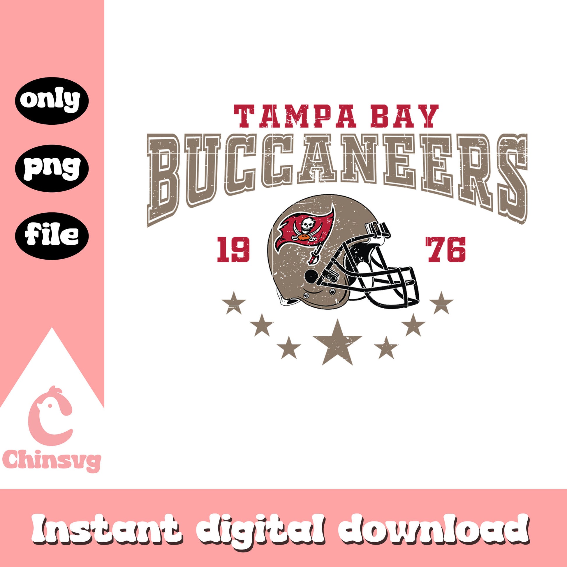 Buccaneers helmet star custom png, nfl buccaneers​​ png