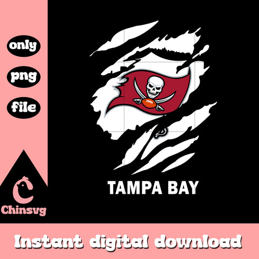 Buccaneers logo white paint png, nfl tampa bay buccaneers​​​​ png