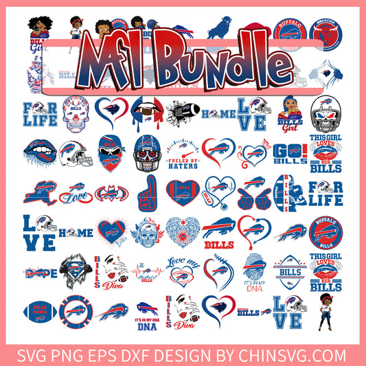 Buffalo Bills logo design bundle svg, nfl games today svg