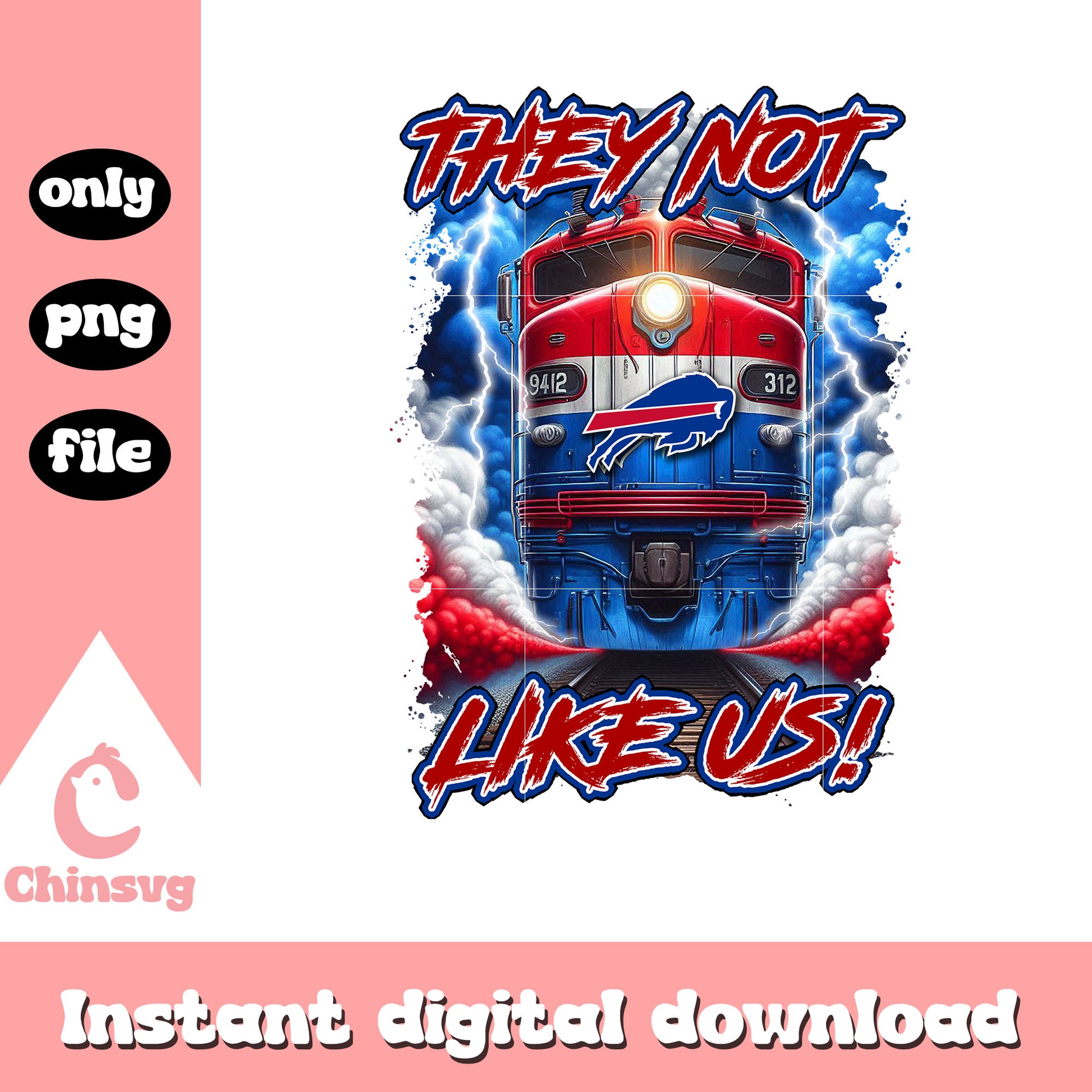 Buffalo Bills they not like us png, nfl football png