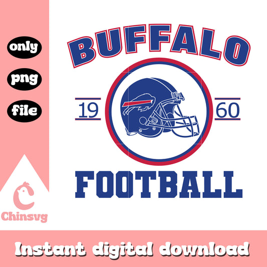 Buffalo bills 1960 football helmet design svg, nfl teams svg
