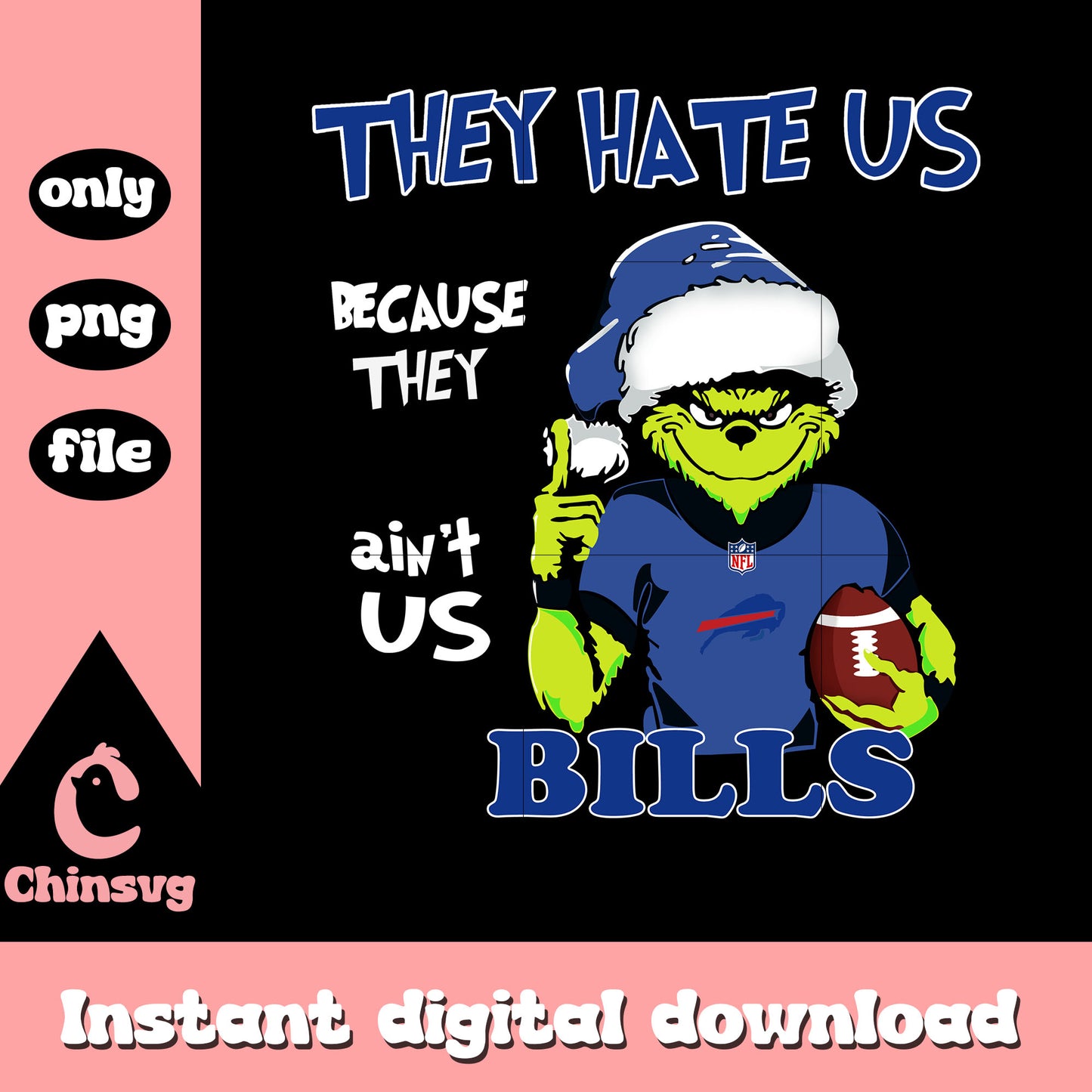 Buffalo bills grinch palm png, sports news nfl football​​​ png