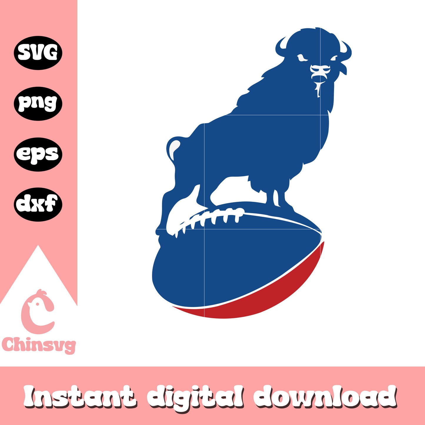 Buffalo bills nfl symbol design svg, nfl buffalo bills team svg