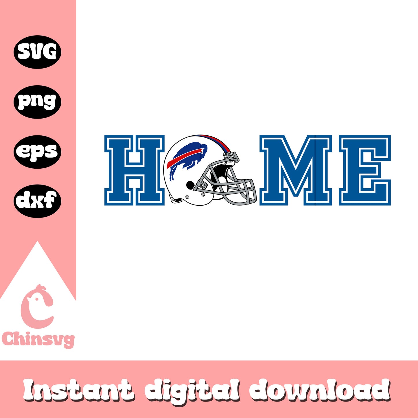 Buffalo bills nfl team home helmet art svg, helmet buffalo bills​ svg