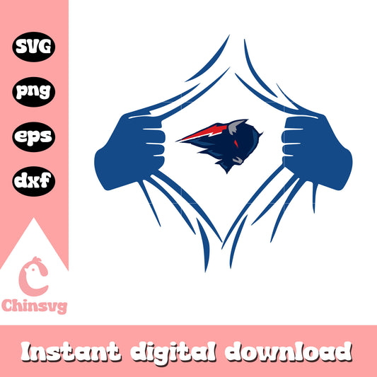 Buffalo bills nfl team in heart svg, buffalo bills logo history svg