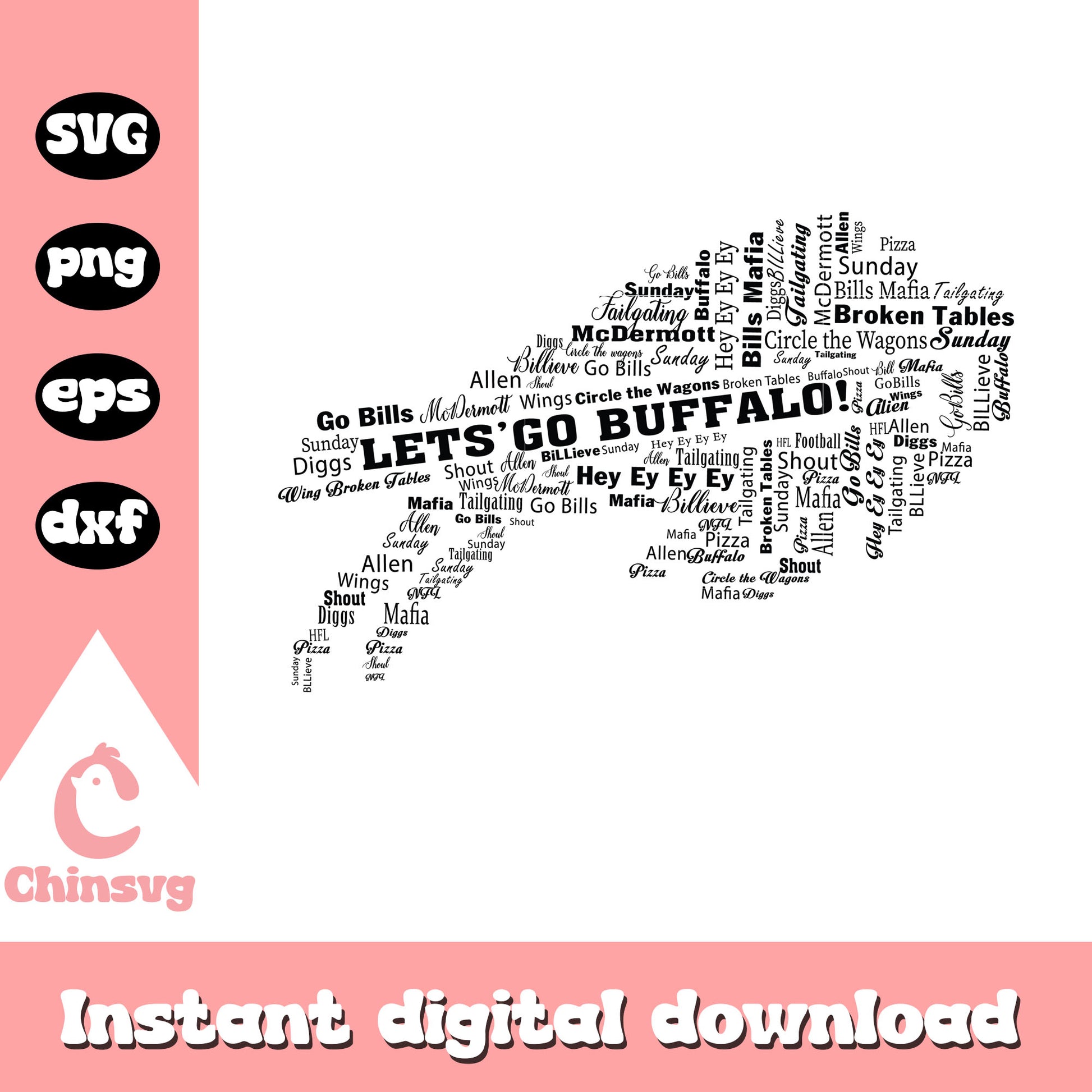 Buffalo bills team design svg, nfl logo design svg