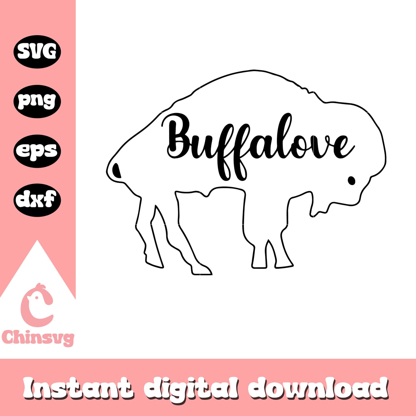 Buffalove buffalo bills symbol design svg, buffalo bills svg