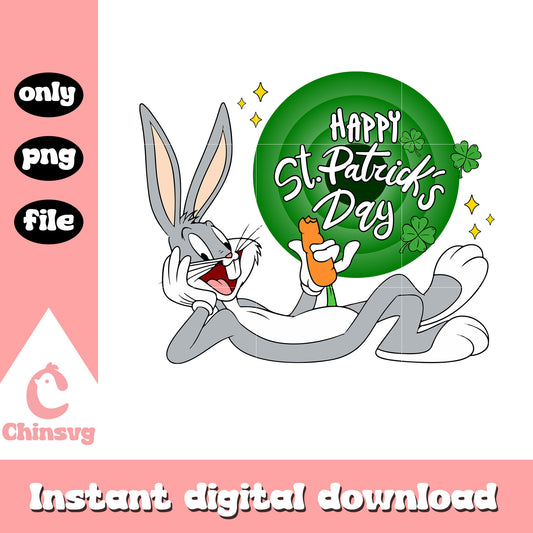 Bugs character happy st.patrick's day png, st.patrick day png