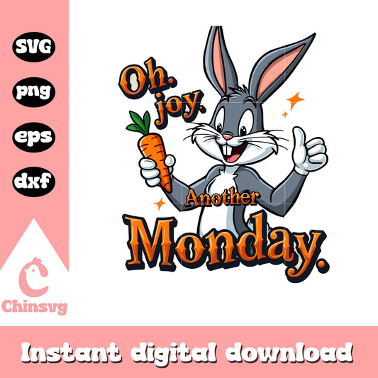 Bugs rabbit another monday svg, looney tunes svg, disney svg