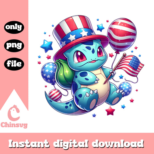 Bulbasaur pokemon independence day png, Bulbasaur pokemon png