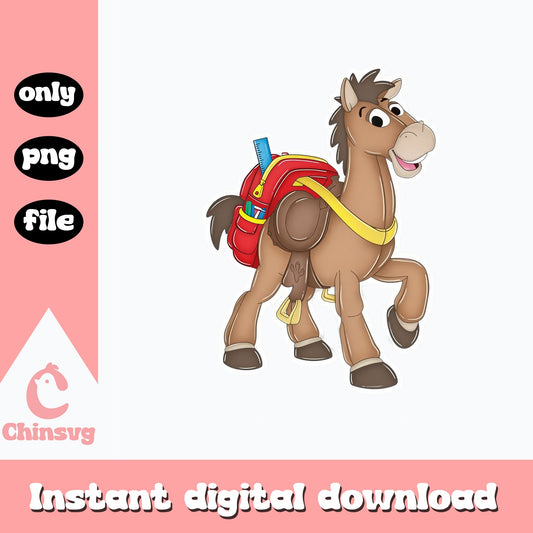 Bullseye Toy Story Back To School PNG, Disney PNG, Toy Story PNG