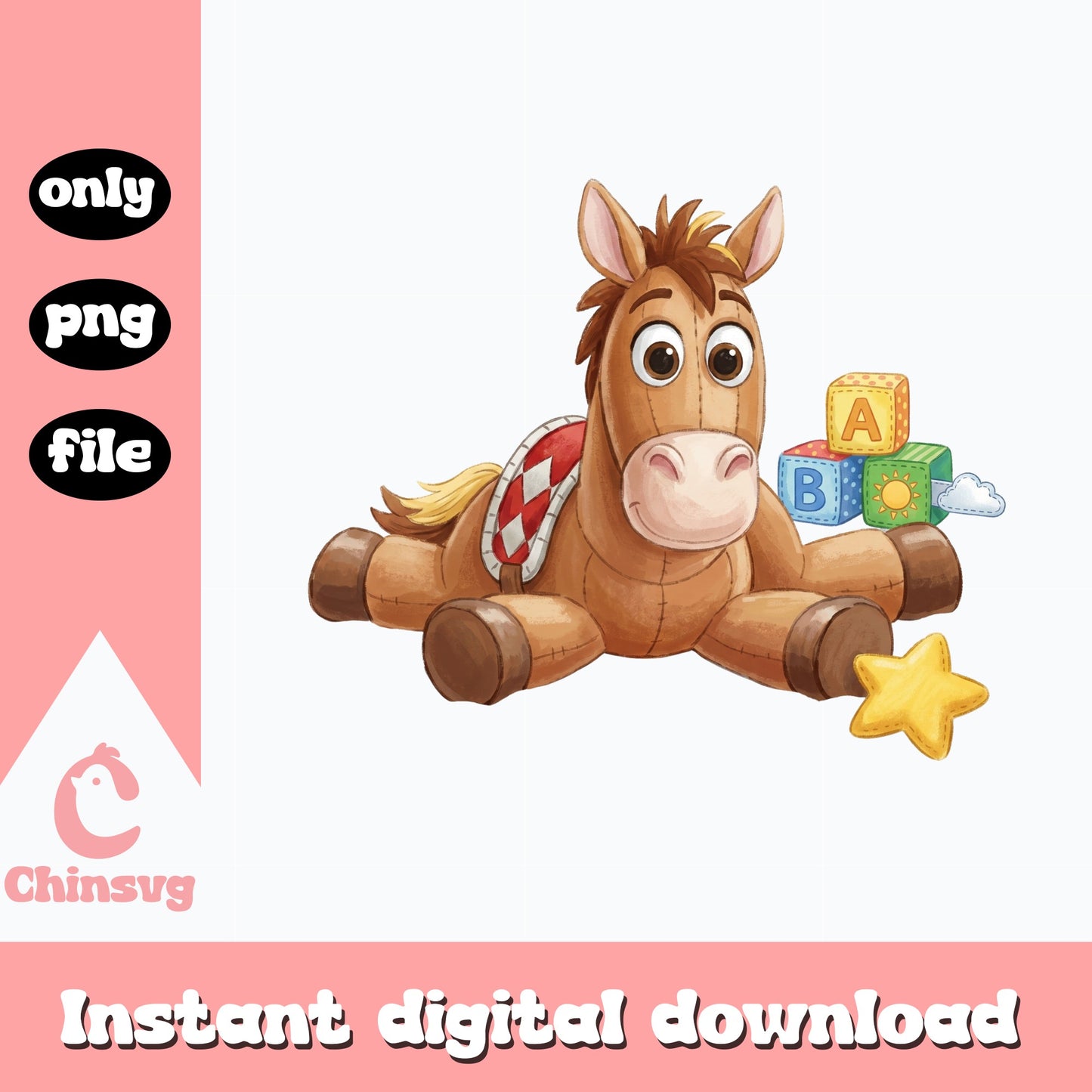 Bullseye Toy Story PNG, Disney Pixar Clipart, Toy Story PNG