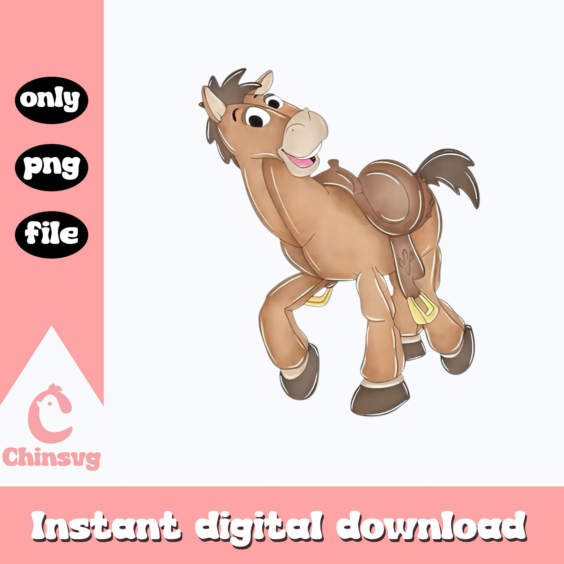 Bullseye Toy Story PNG, Disney Pixar Horse PNG, Toy Story PNG