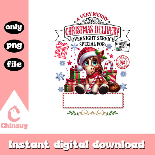 Bullseye very  merry christmas delivery png, disney toy story png
