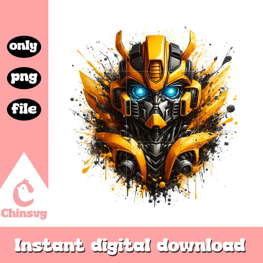 Bumblebee cartoon character design png, transformer cartoon png