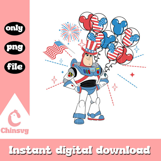 Buzz Lightyear Toy Story 4th Of July png, buzz lightyear png