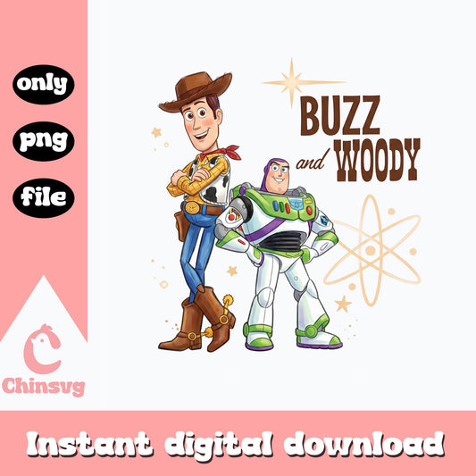 Buzz And Woody Toy Story PNG, Disney Pixar PNG, Toy Story PNG