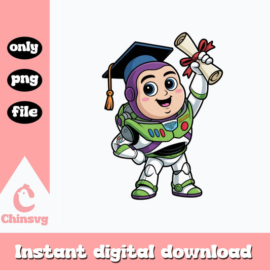 Buzz Lightyear Graduation PNG, Toy Story Graduate PNG, Disney Grad PNG