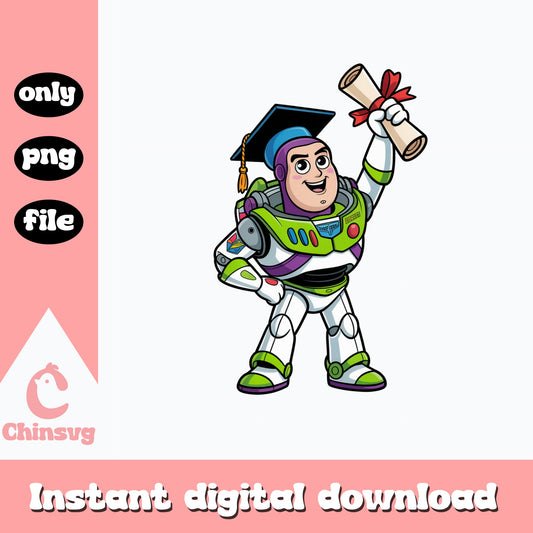 Buzz Lightyear Graduation PNG, Toy Story Graduate PNG, Disney PNG