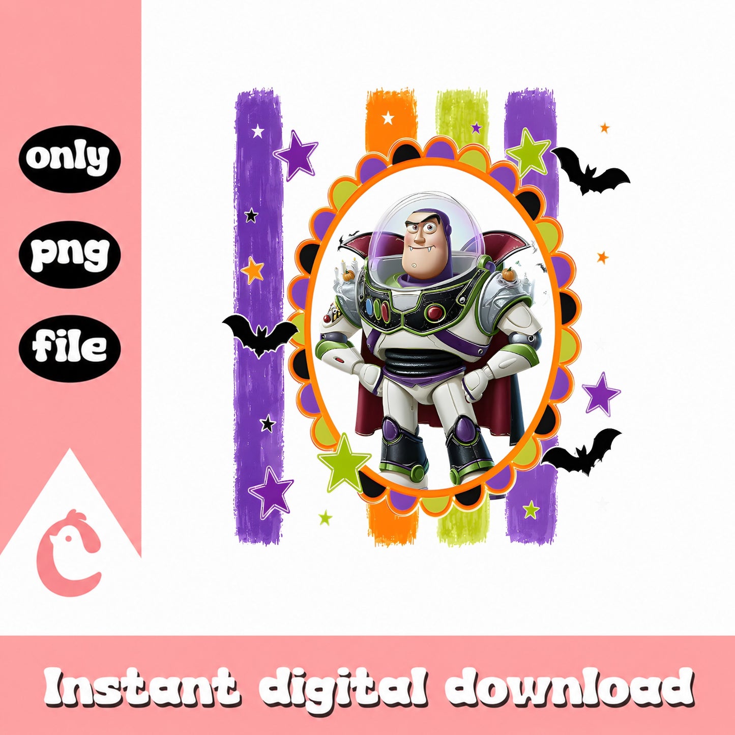 Buzz Lightyear Halloween PNG, Toy Story Character, Vampire PNG