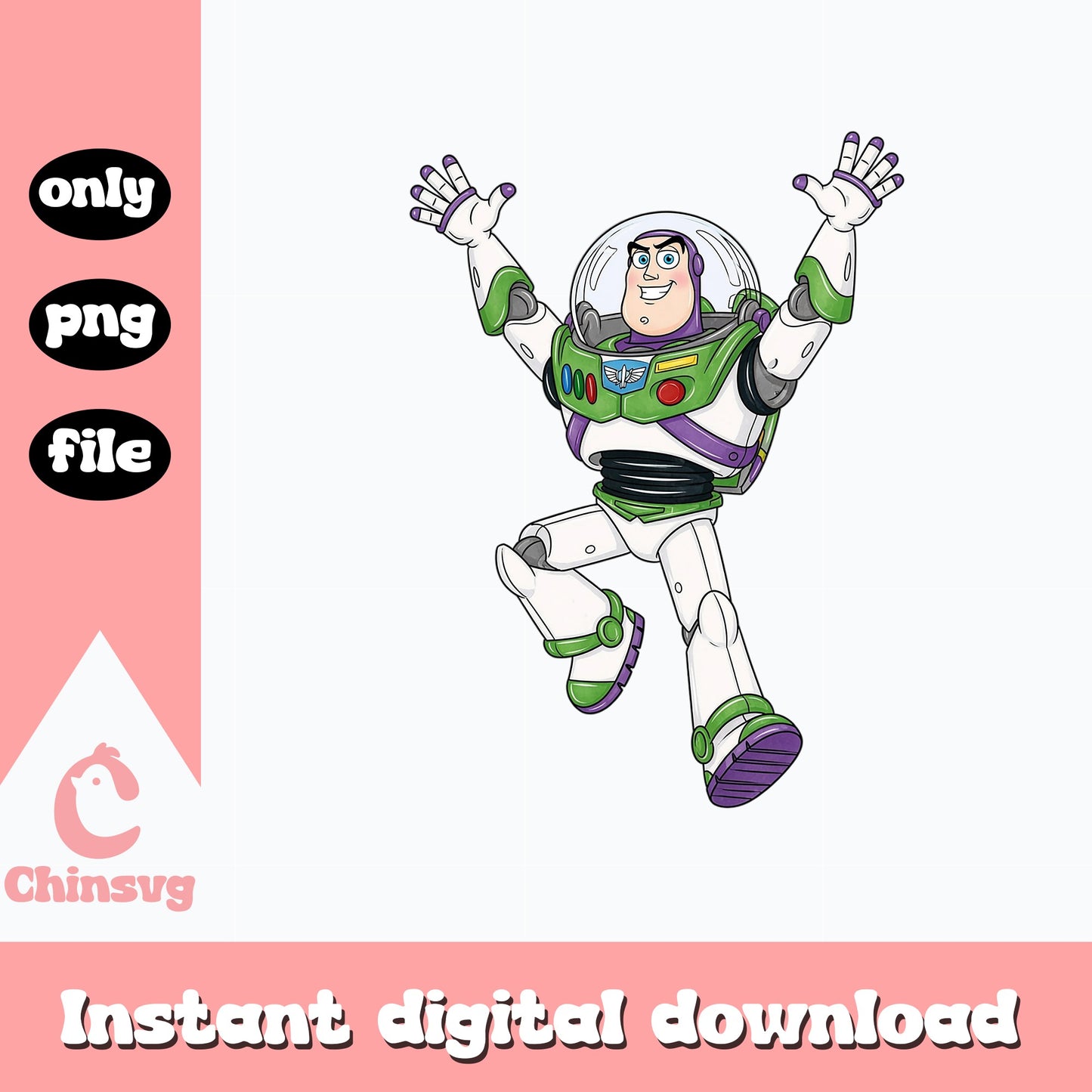 Buzz Lightyear Toy Story PNG, Disney Pixar PNG, Toy Story PNG